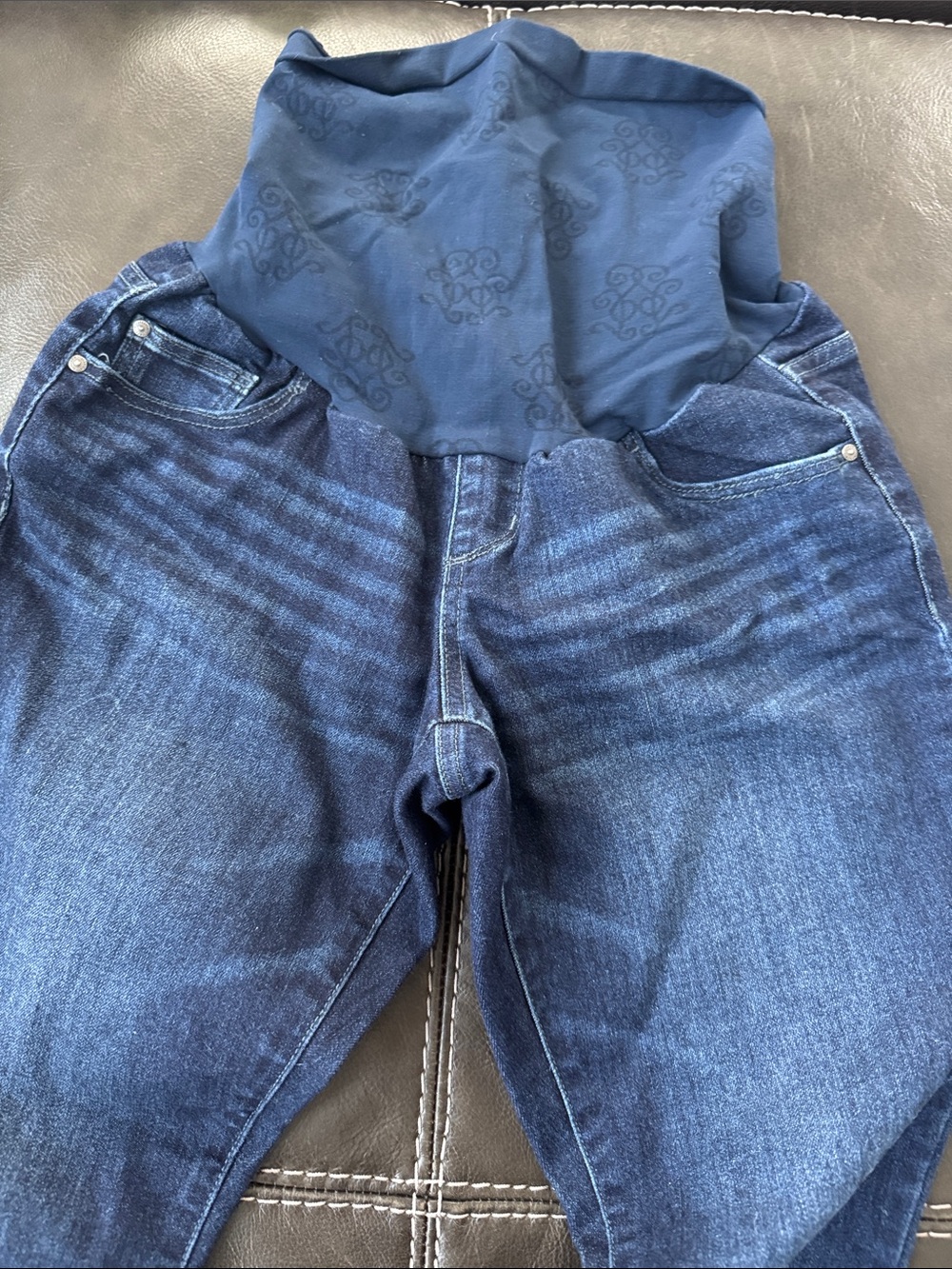 Jessica Simpson Navy Blue Maternity Skinny Jeans